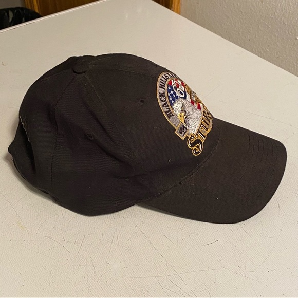 Harley Davidson Hat Mens Strap Back Black Hill Rallys 2002 Sturgis 62 - Picture 3 of 11